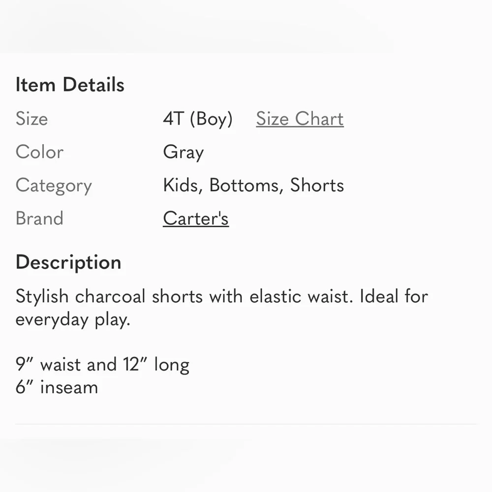 Carters stylish charcoal